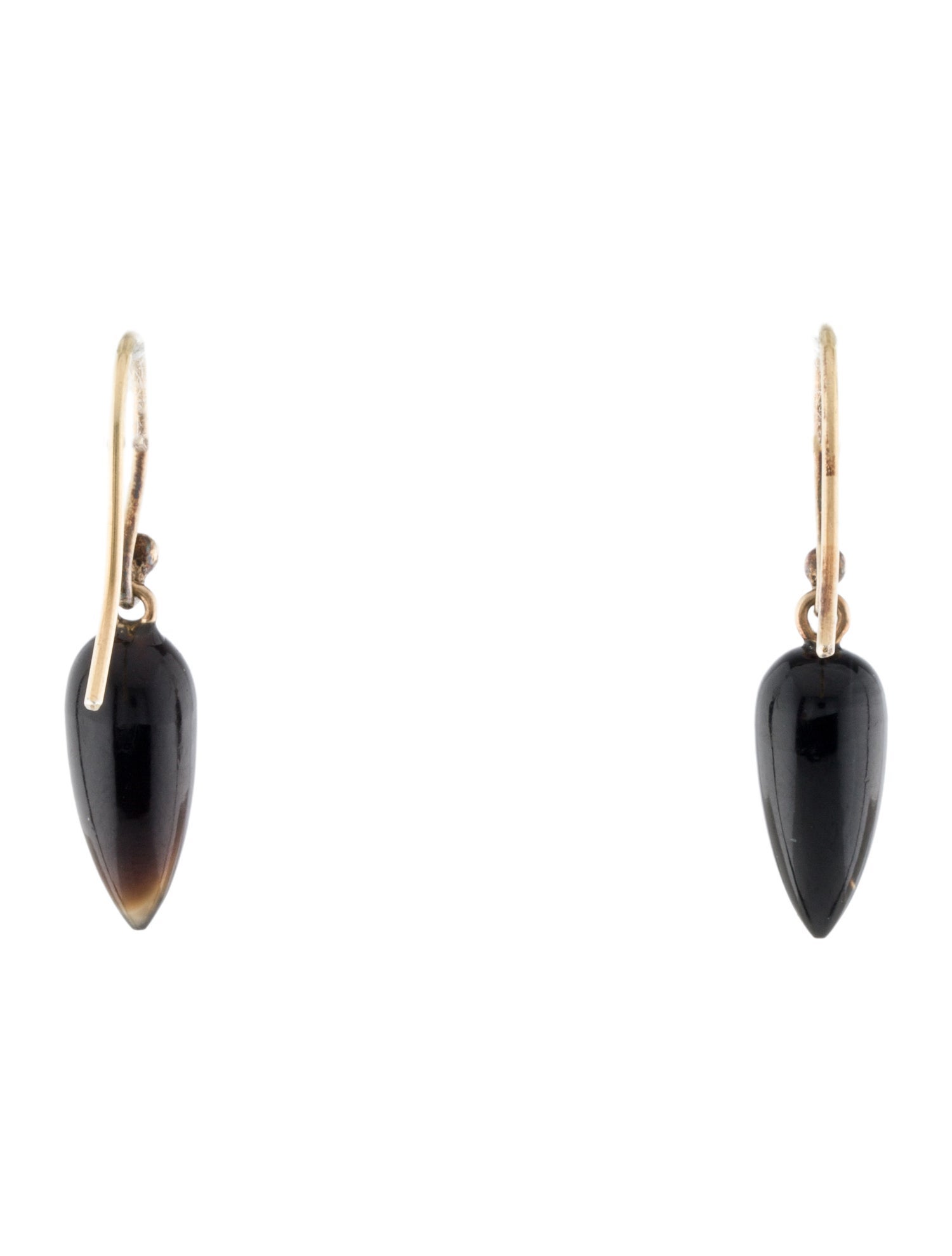 Ted Muehling Onyx Drop Earrings